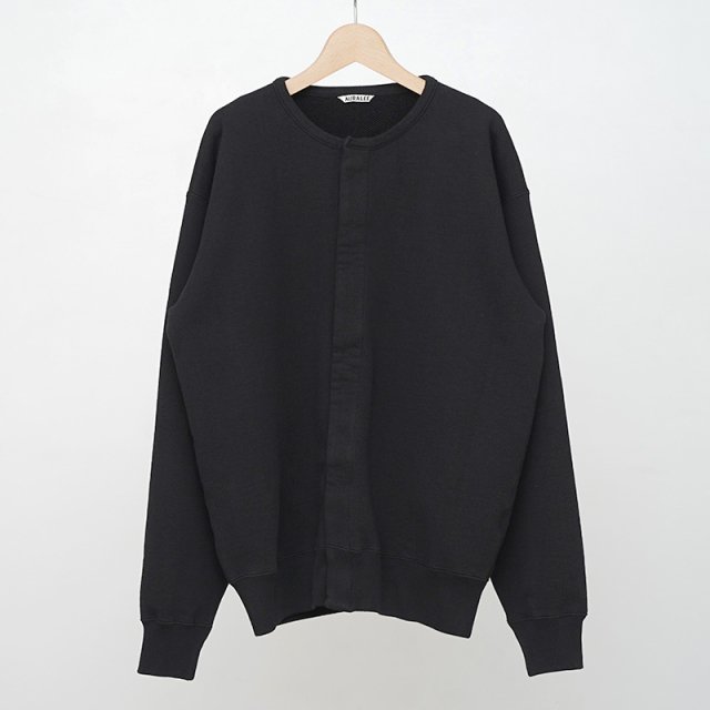 ڥ饹1ۡ2024 S/SۡAURALEE ꡼HEAVY BD SWEAT CARDIGAN BLACK