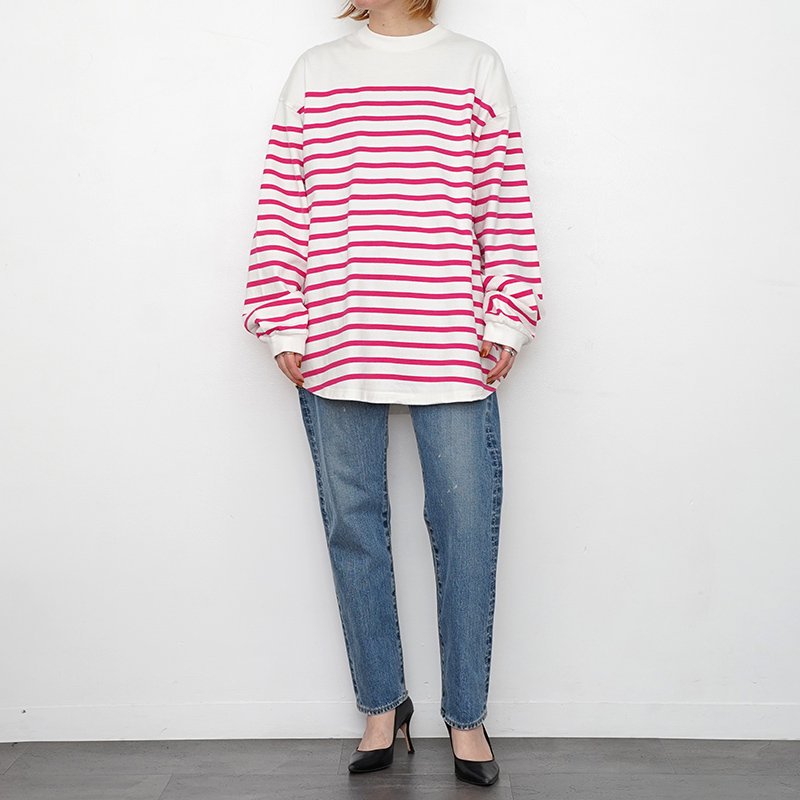 【2024 S/S】【THE SHINZONE / ザ シンゾーン】PANEL BORDER TOP PINK - THIRTY' THIRTY'  STORE