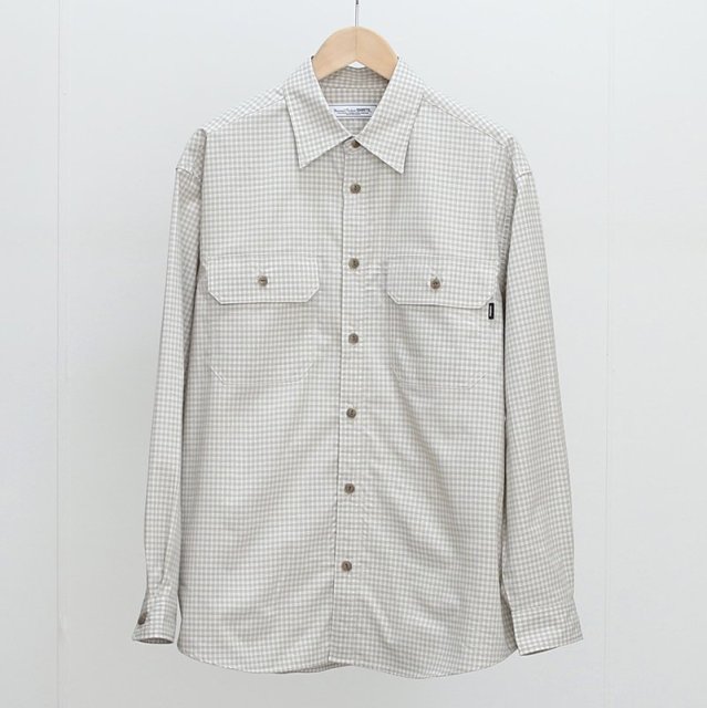 【2024 S/S】【UNIVERSAL PRODUCTS】L/S CHECK WORK SHIRTS GREIGE CHECK
