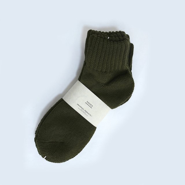 【2024 S/S】【UNIVERSAL PRODUCTS ユニバーサルプロダクツ】3P PILE SOCKS OLIVE