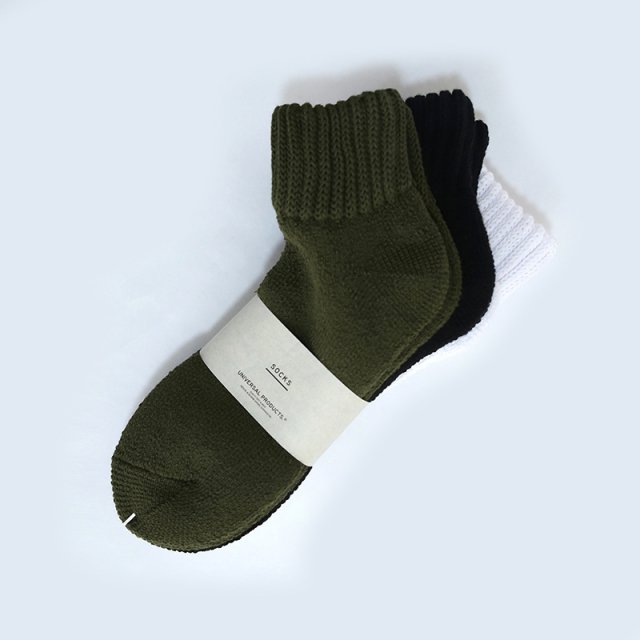 【2024 S/S】【UNIVERSAL PRODUCTS ユニバーサルプロダクツ】3P PILE SOCKS MIX