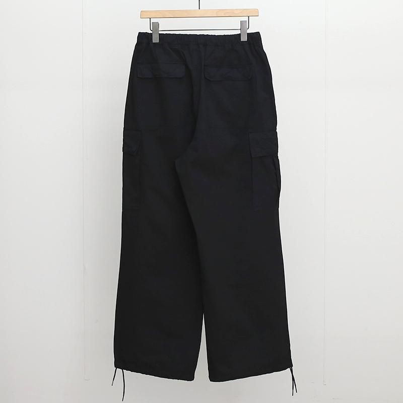 UNIVERSAL PRODUCTS】GARMENT DYE FIELD EASY PANTS BLACK UNIVERSAL PRODUCTS】GARMENT DYE FIELD EASY PANTS BLACK