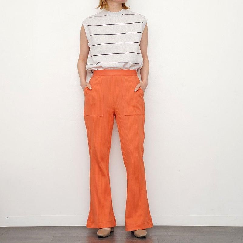 pheeny Random rib flared pants 新作リブ