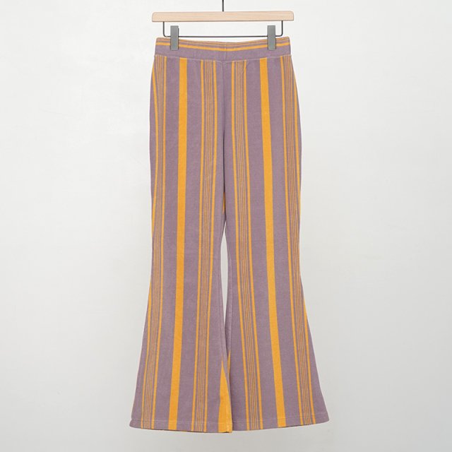 ڥ饹ȣۡ2024 S/SۡPHEENY / եˡPile border flared pants LAVENDER