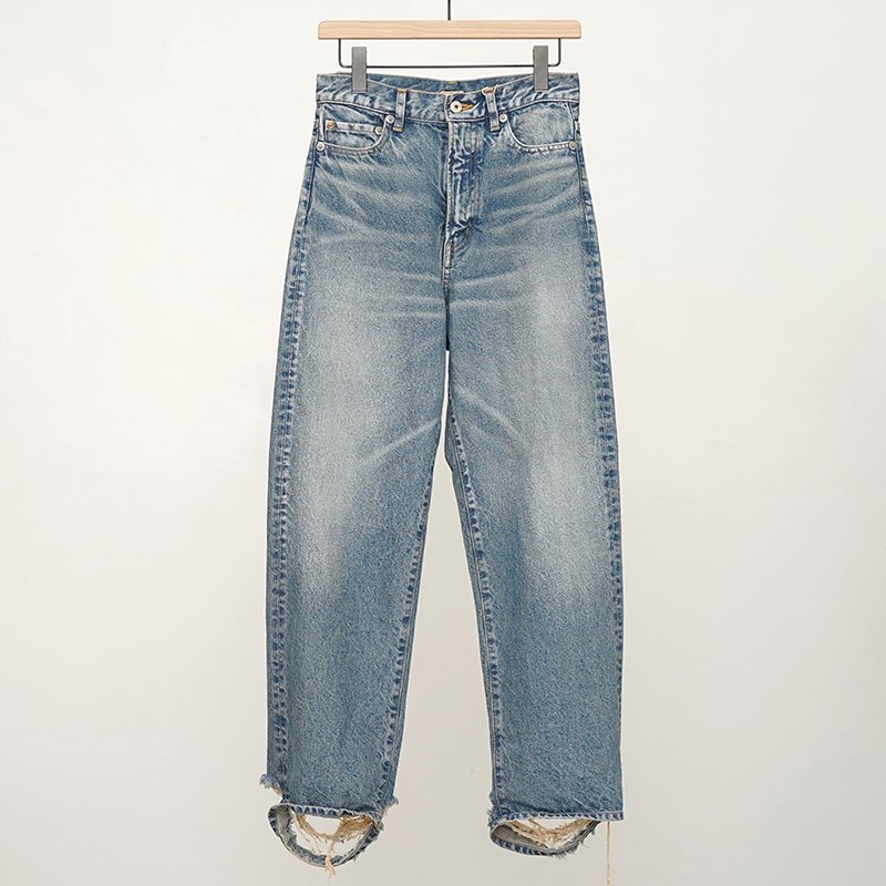 【2024 S/S】【INSCRIRE アンスクリア】Denim Baggy Pants BLUE USED - THIRTY' THIRTY'  STORE