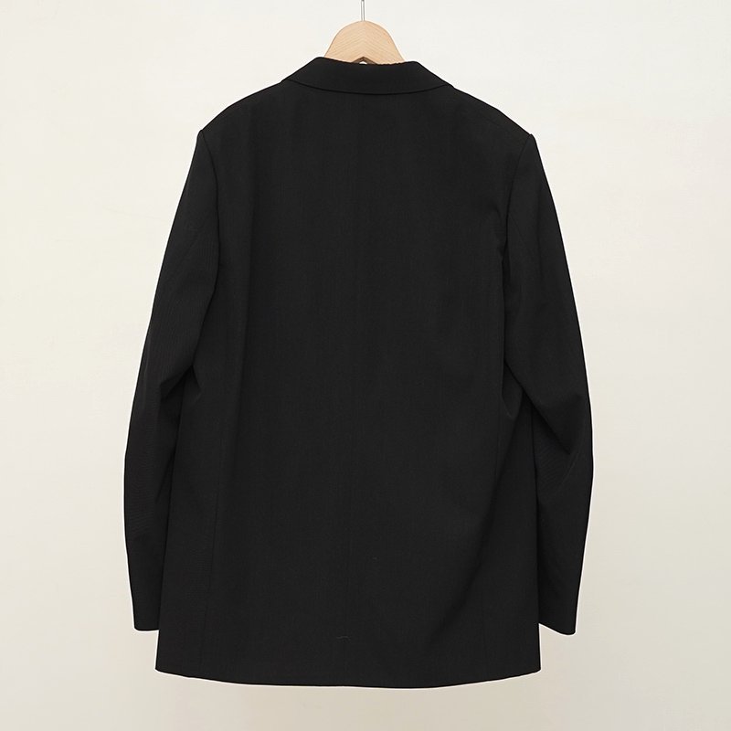 【2024 A/W】【AURALEE オーラリー】LIGHT WOOL MAX GABARDINE JACKET TOP BLACK -  THIRTY' THIRTY' STORE