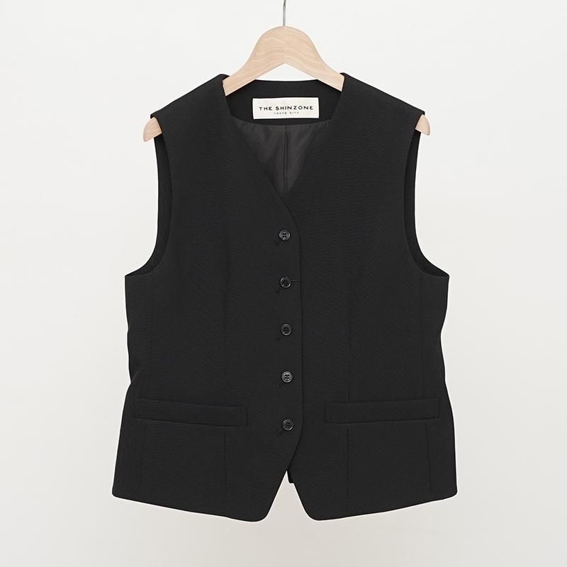 20%OFF】【THE SHINZONE / ザ シンゾーン】CHRYSLER GILET BLACK