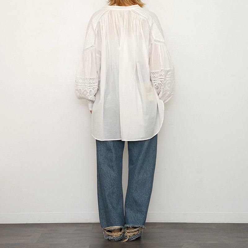 美品】ne Quittez pas ヌキテパ 総レースブラウス 白系 17SS