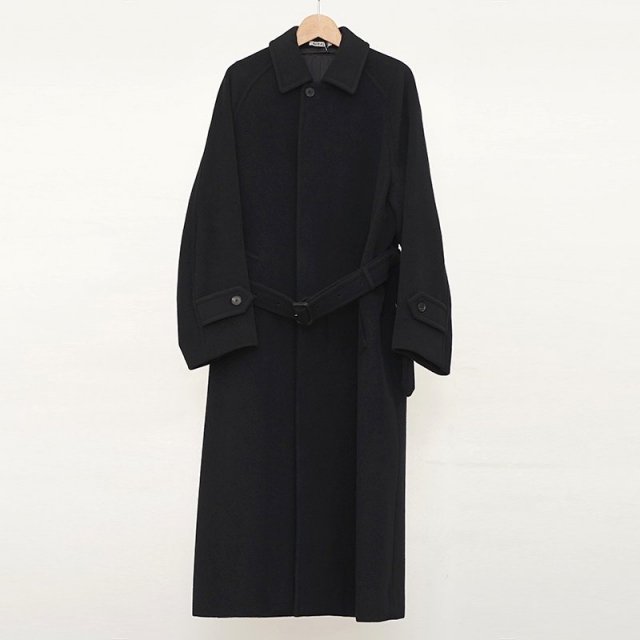 10/19()19:00䳫ϡۡ2024 A/WۡAURALEE ꡼ǥSUPER FINE WOOL MOSSER SOUTIEN COLLAR COAT BLACK