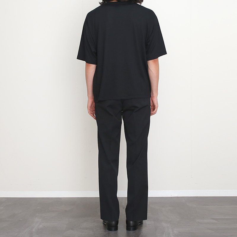 【8/31(土)12:00販売開始】【2024 A/W】【NICENESS ナイスネス】COHEN / コーエン ( メリノウール Tee S/S )  BLACK - THIRTY' THIRTY' STORE