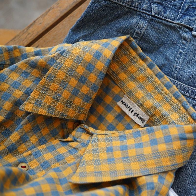 MAATEE&SONS マーティーアンドサンズ】GUPTA KHADI COTTON CHECK MAATEE&SONS マーティーアンドサンズ】GUPTA KHADI COTTON CHECK
