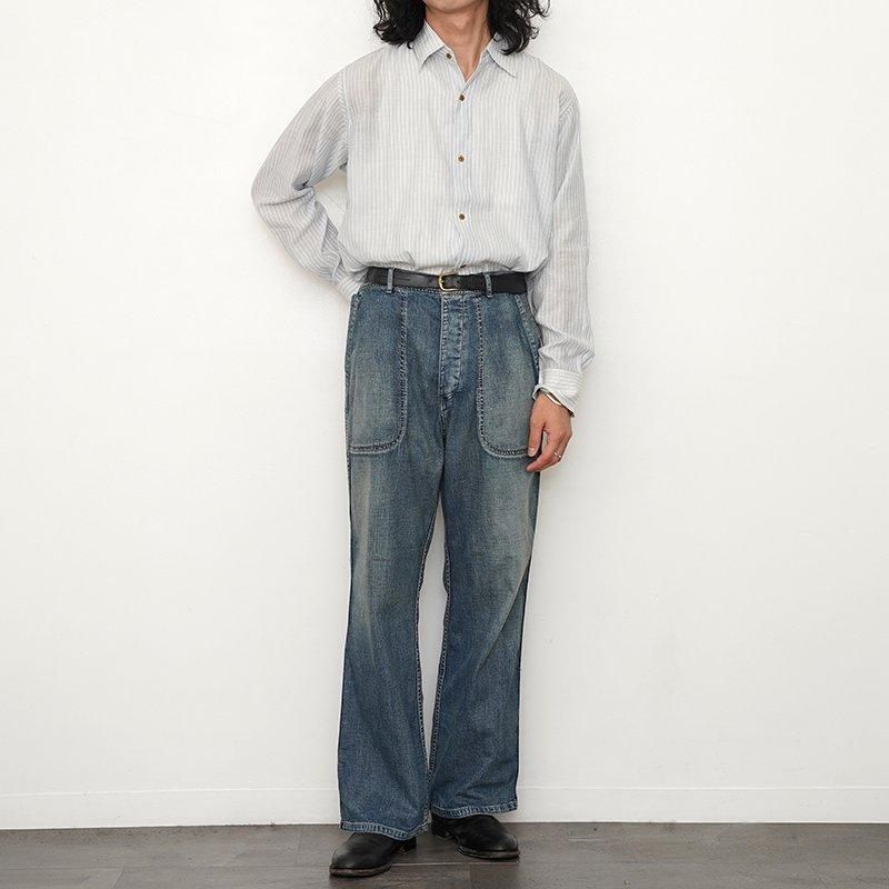 MAATEE&SONS マーティーアンドサンズ】US NAVY DENIM PANTS FADE MAATEE&SONS マーティーアンドサンズ】US NAVY DENIM PANTS FADE