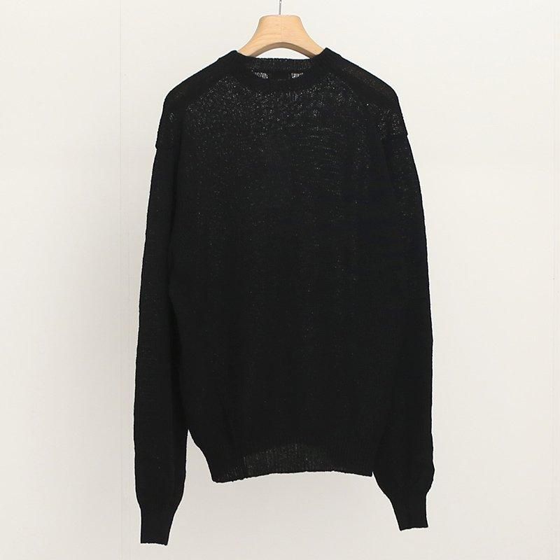 MAATEE&SONS マーティーアンドサンズ】SHET和紙 P/O SWEATER BLK MAATEE&SONS マーティーアンドサンズ】SHET和紙 P/O SWEATER BLK