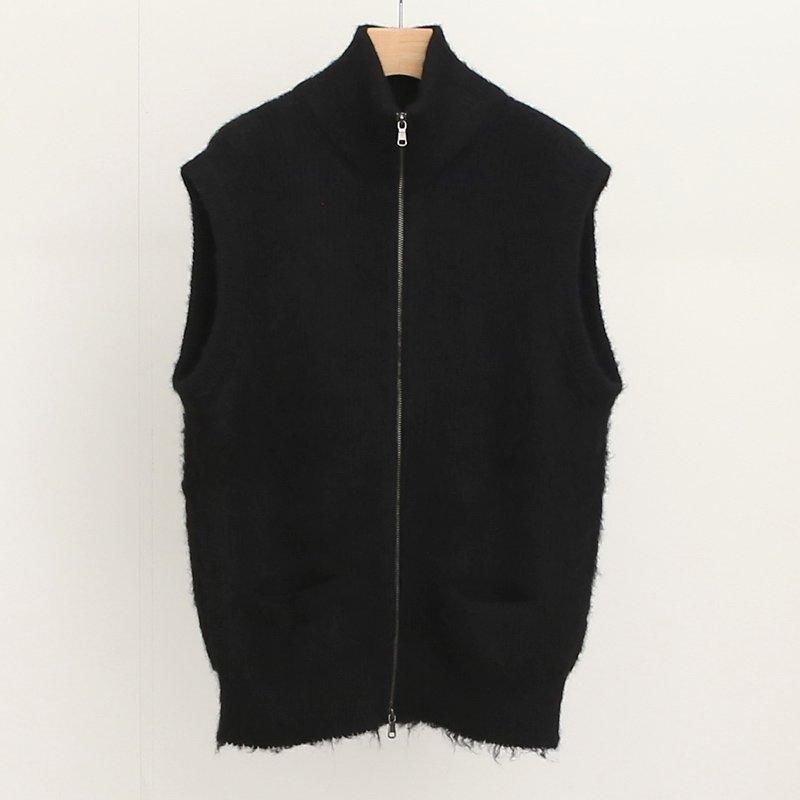 MAATEE&SONS マーティーアンドサンズ】畦起毛JIPVEST BLK MAATEE&SONS マーティーアンドサンズ】畦起毛JIPVEST BLK