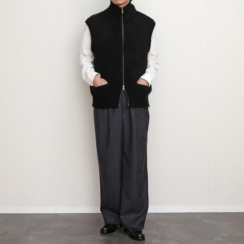 MAATEE&SONS マーティーアンドサンズ】畦起毛JIPVEST BLK MAATEE&SONS マーティーアンドサンズ】畦起毛JIPVEST BLK