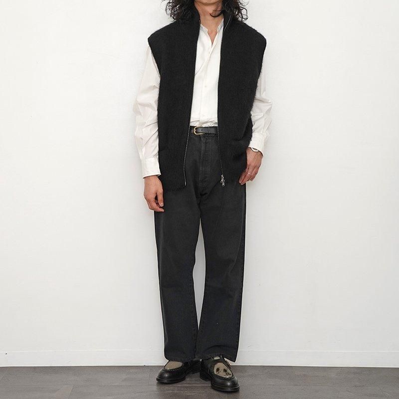 MAATEE&SONS マーティーアンドサンズ】畦起毛JIPVEST BLK MAATEE&SONS マーティーアンドサンズ】畦起毛JIPVEST BLK