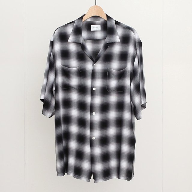 TOWN CRAFT / 󥯥եȡombre loop collar s/s shirt BLACK