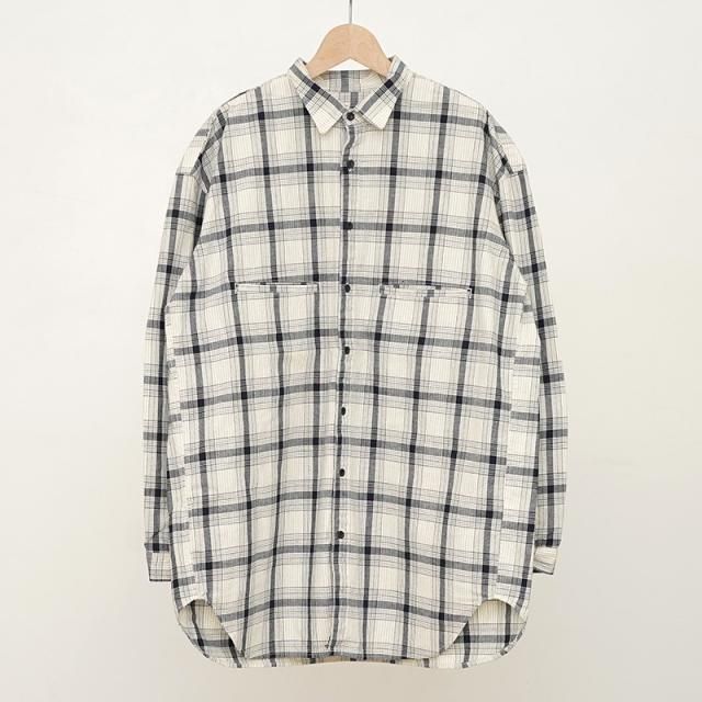 OUTIL ƥCHEMISIER SIROD ECRU/INDIGO