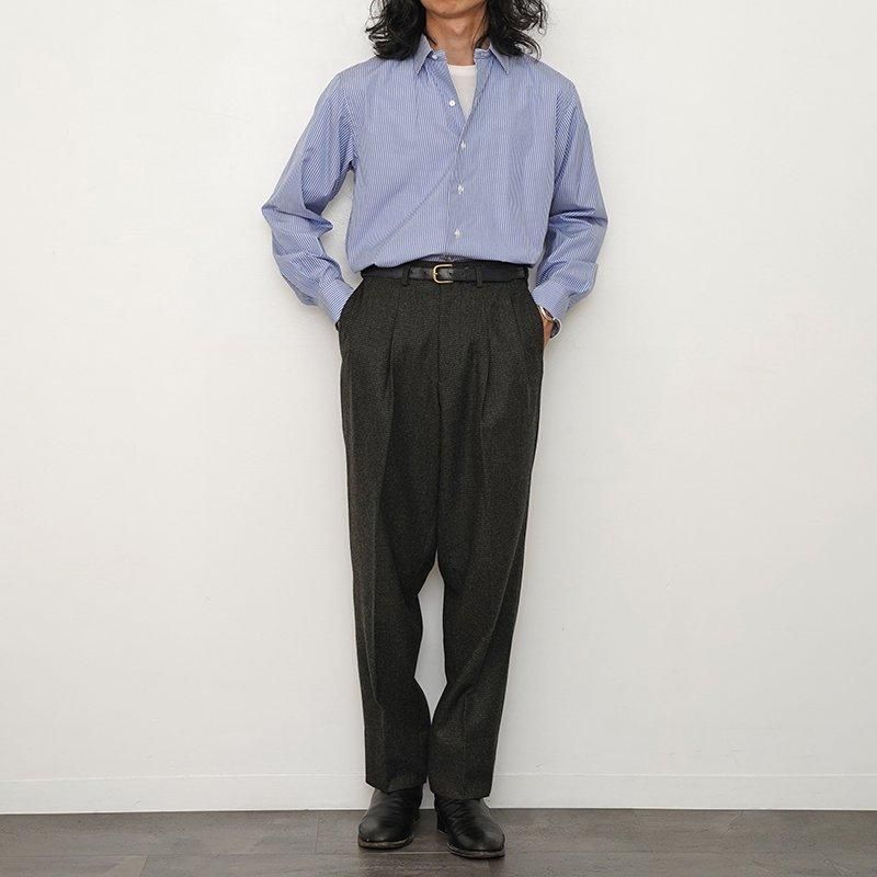 HEUGN ユーゲン】Alan Sax Stripe Sax Blue - THIRTY' THIRTY' STORE HEUGN ユーゲン】Alan Sax Stripe Sax Blue - THIRTY' THIRTY' STORE