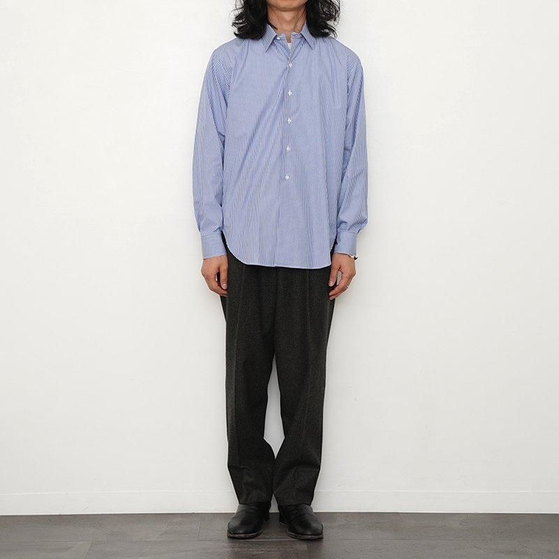 HEUGN ユーゲン】Alan Sax Stripe Sax Blue - THIRTY' THIRTY' STORE HEUGN ユーゲン】Alan Sax Stripe Sax Blue - THIRTY' THIRTY' STORE