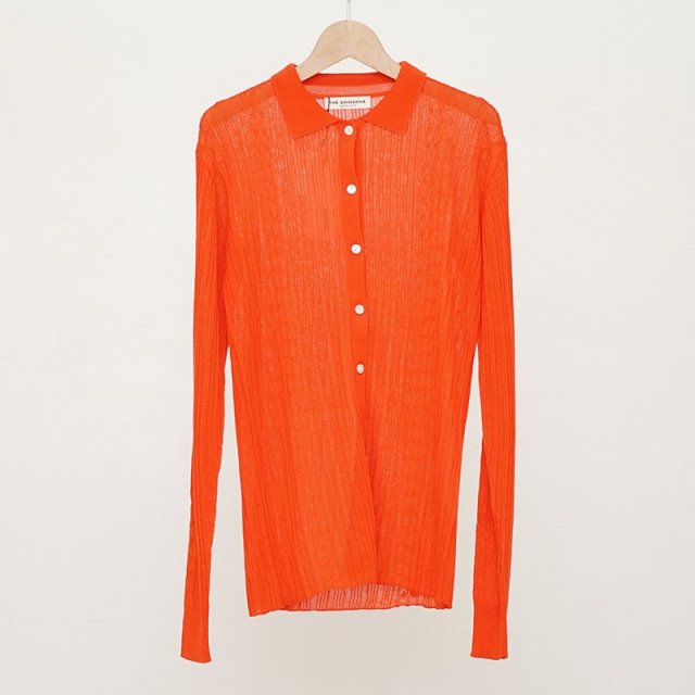 2024 A/WۡTHE SHINZONE /  󥾡SHEER KNIT CARDIGAN ORANGE