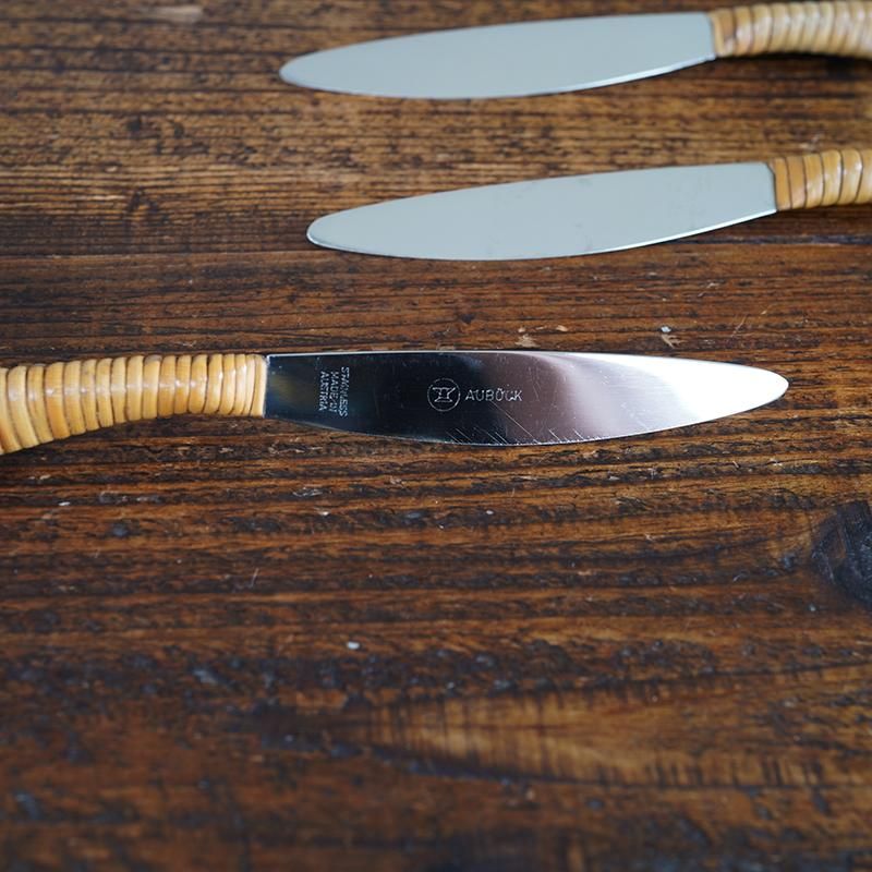 希少1950s CARL AUBOCK カトラリー　ナイフ　フォークセット 希少1950s CARL AUBOCK カトラリー ナイフ フォークセット