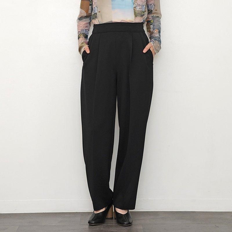 PHEENY / フィーニー】Amunzen 2 tuck tapered pants BLACK - THIRTY' THIRTY' STORE PHEENY / フィーニー】Amunzen 2 tuck tapered pants BLACK - THIRTY' THIRTY' STORE