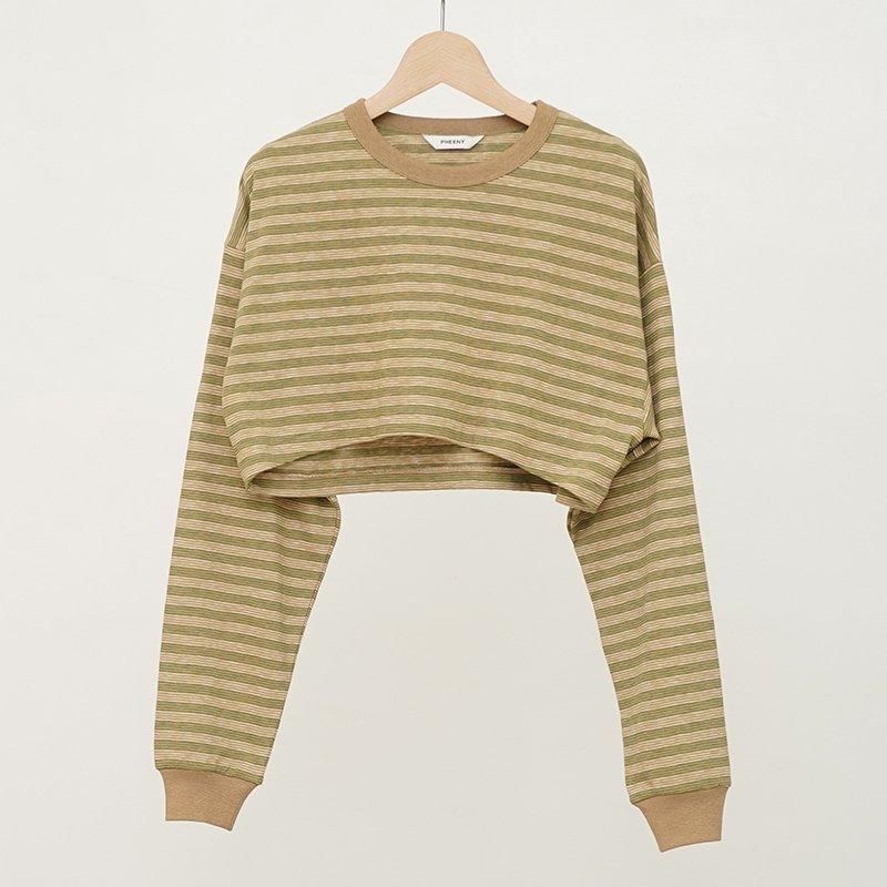20%OFF】【PHEENY / フィーニー】Multi border ensemble KHAKI 20%OFF】【PHEENY / フィーニー】Multi border ensemble KHAKI