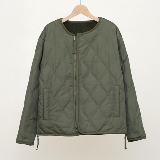TAION MILITARY RIVERSIBLE CREW NECKDOWN JKT OLIVEOLIVE