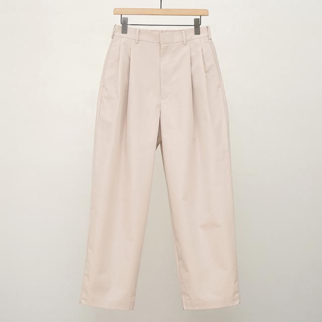ڥܥȥ͵̡ۡbukht ֥եȡ2TUCK TROUSERS BEIGE