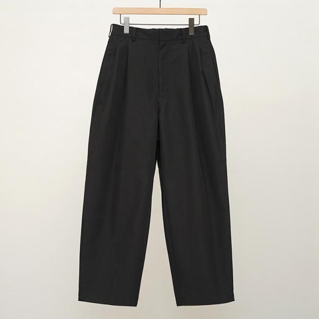 ڥܥȥ͵̡ۡbukht ֥եȡ2TUCK TROUSERS BLACK