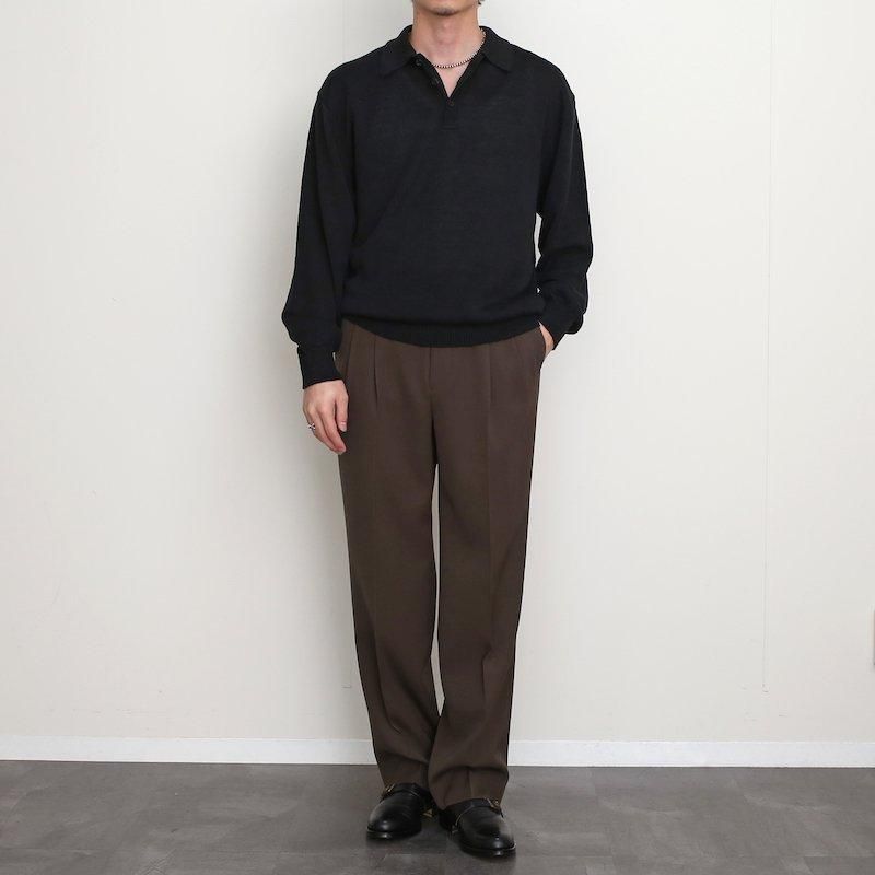 トップス BATONER WASHED HIGH COUNT LINEN POLO 1 Women WASHED HIGH COUNT LINEN POLO SKIPPER - BATONER｜ONLINE