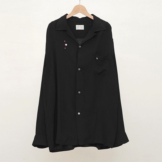 TOWN CRAFT / 󥯥եȡEMB LOOP COLLAR LS SHIRTS BLACK