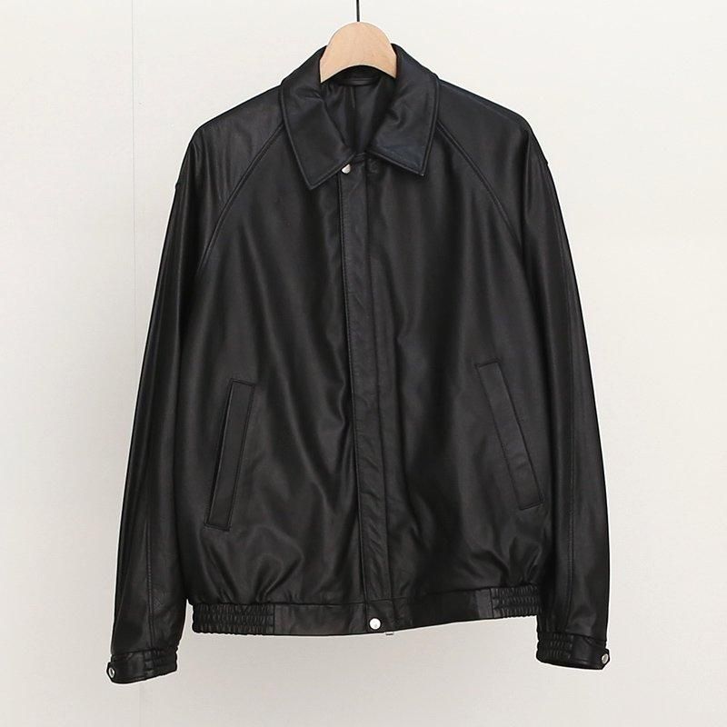 2025 S/S】【UNIVERSAL PRODUCTS】LEATHER BROUSON BLACK 2025 S/S】【UNIVERSAL PRODUCTS】LEATHER BROUSON BLACK