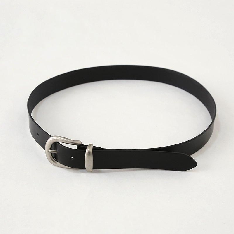 2025 S/S】【UNIVERSAL PRODUCTS】LEATHER BELT BLACK - THIRTY