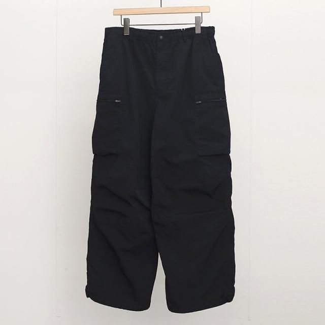 2025 S/SۡUNIVERSAL PRODUCTSGARMENT DYE SHELL NYLON PANTS FADE BLACK
