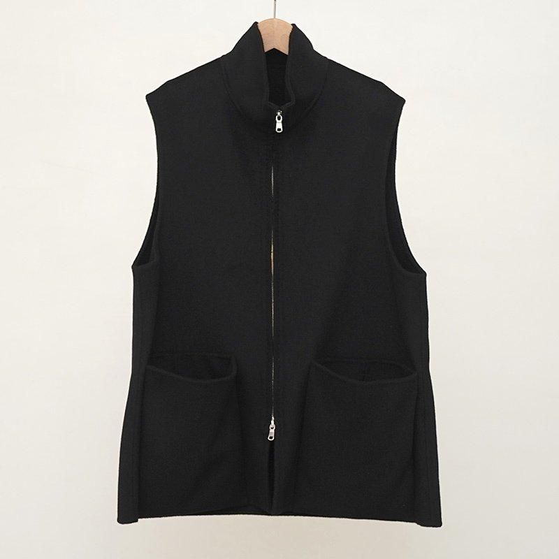 MAATEE&SONS マーティーアンドサンズ】JIP VEST BLK - THIRTY MAATEE&SONS マーティーアンドサンズ】JIP VEST BLK - THIRTY