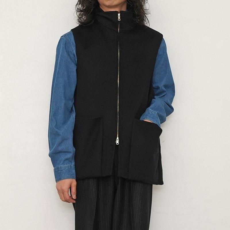 MAATEE&SONS マーティーアンドサンズ】JIP VEST BLK - THIRTY MAATEE&SONS マーティーアンドサンズ】JIP VEST BLK - THIRTY