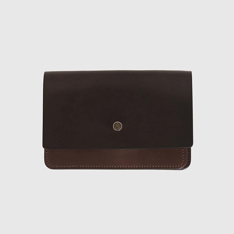 大人 可愛い 服  forme フォルメ】Hand wallet combi Cordovan Burgundy - THIRTY 小物