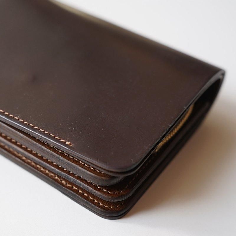 forme フォルメ】Short wallet Cordovan Burgundy - THIRTY forme フォルメ】Short wallet Cordovan Burgundy - THIRTY