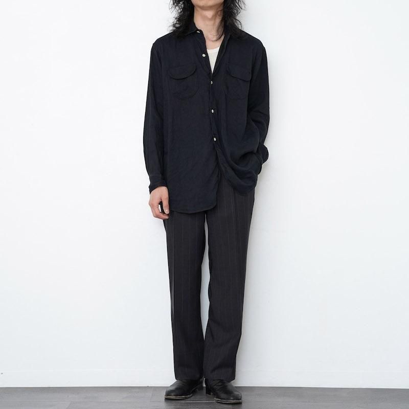 MAATEE&SONS マーティーアンドサンズ】NOT A PLAIN SHIRTS BLK