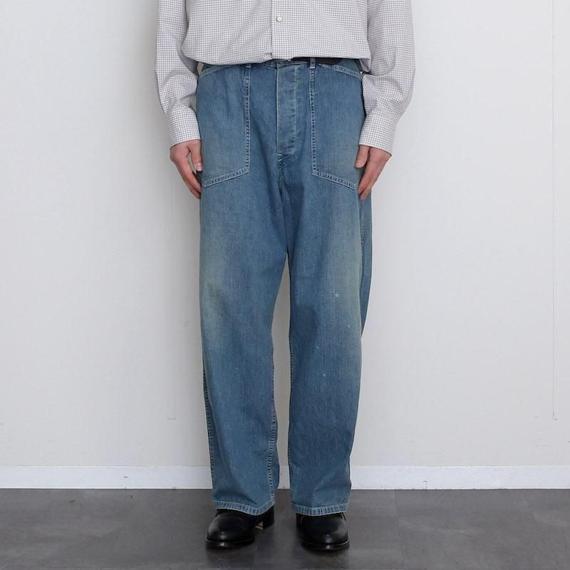 【MAATEE&SONS】MILITARY DENIM[2] MAATEE＆SONS MILITARY DENIM , Fade Indigo – Navyblue