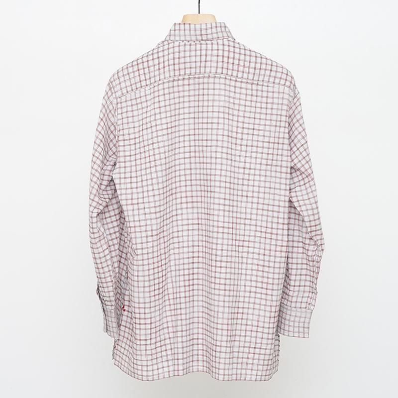 MAATEE&SONS マーティーアンドサンズ】GUPTA BLUEBRWN OVER CHECK