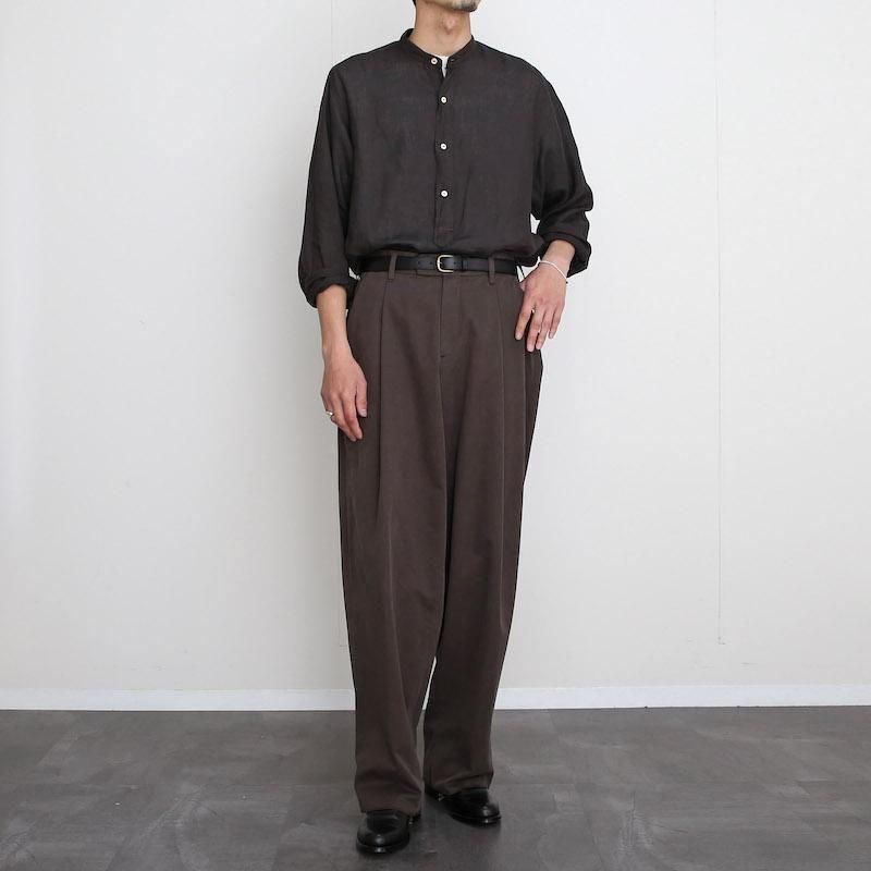 MAATEE&SONS / ドS Linen Pulloverシャツ (Sumi) | twelve
