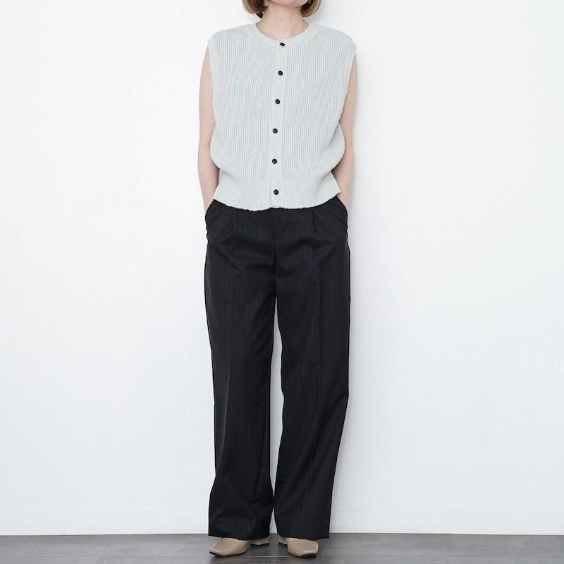 Nikki ESSENTIAL PIECES ベスト Nikki ESSENTIAL PIECES レディース】Cotton Snarl Yarn Knit