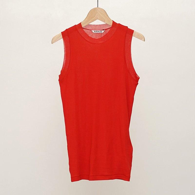 12/28(土)18:00販売開始】【2025 S/S】【AURALEE オーラリーレディース】SUPER HIGH GAUGE SHEER RIB TANK TOP RED - THIRTY' THIRTY' STORE 12/28(土)18:00販売開始】【2025 S/S】【AURALEE オーラリーレディース】SUPER HIGH GAUGE SHEER RIB TANK TOP RED - THIRTY' THIRTY' STORE
