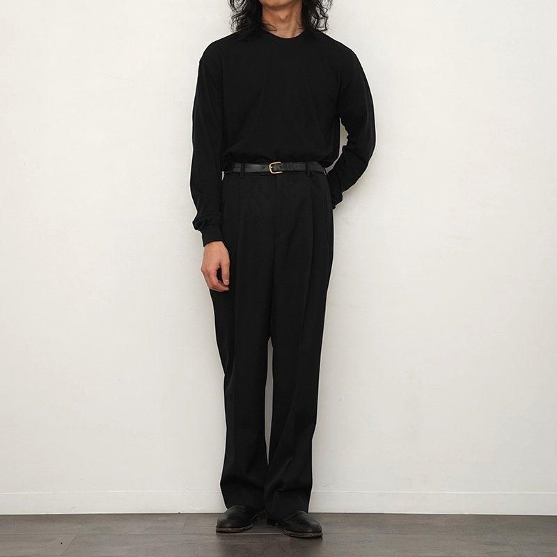2025 S/S】【AURALEE オーラリー】SEAMLESS L/S TEE BLACK 2025 S/S】【AURALEE オーラリー】SEAMLESS L/S TEE BLACK