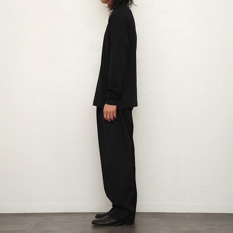 2025 S/S】【AURALEE オーラリー】SEAMLESS L/S TEE BLACK 2025 S/S】【AURALEE オーラリー】SEAMLESS L/S TEE BLACK