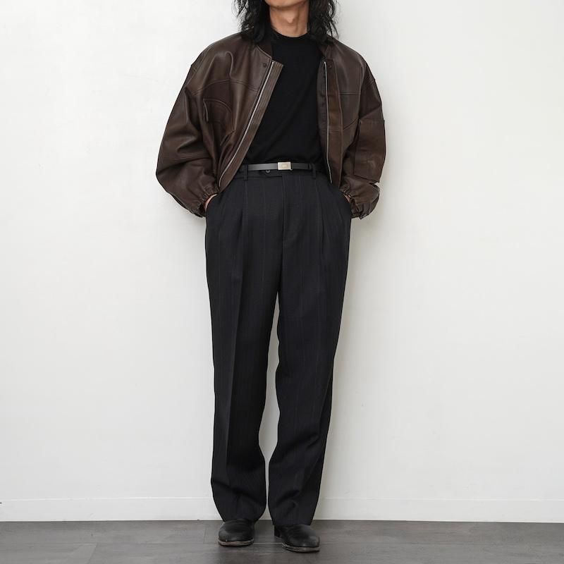 2025 S/S】【AURALEE オーラリー】LAMB LEATHER FLIGHT BLOUSON