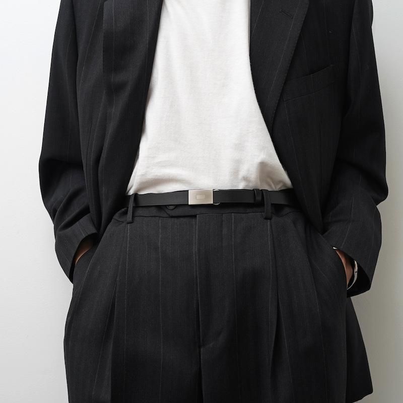 2025 S/S】【AURALEE オーラリー】SLIDE BUCKLE BELT BLACK 2025 S/S】【AURALEE オーラリー】SLIDE BUCKLE BELT BLACK